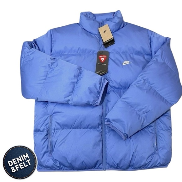 NIKE MENS SPORTSWEAR CLUB FUTURA LOGO PUFFER JACKET | Blue | NEW/NWT!!💙❄️💙 - Picture 1 of 16